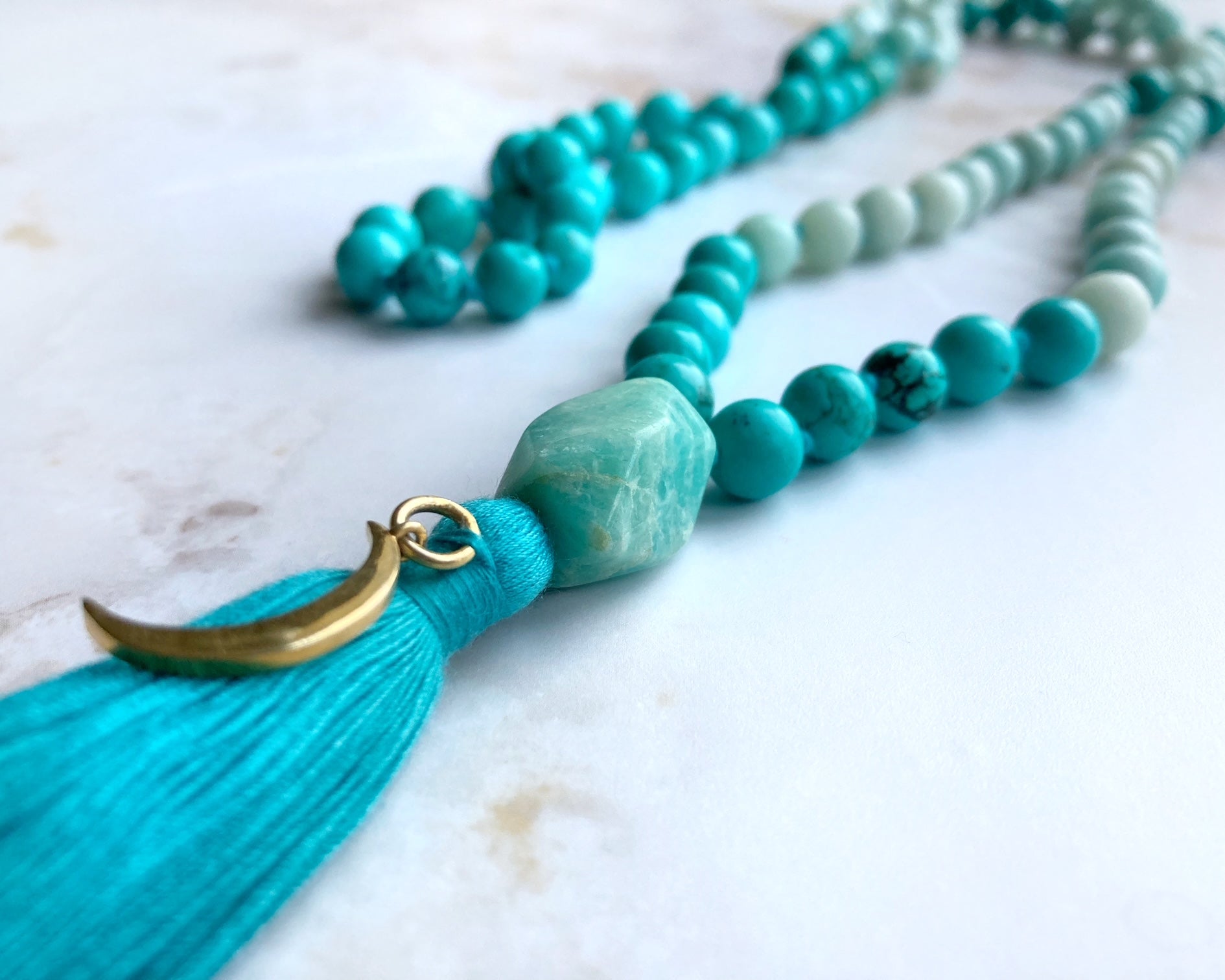 Our malas, prayer beads for reciting mantras or meditation